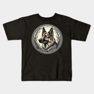 german shepherd dog Kids T-Shirt